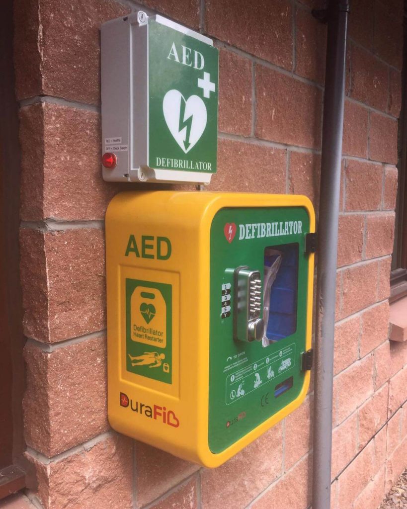 Mounted Defibrillator - Free Electrical Installation Gillespie & McLean Glasgow